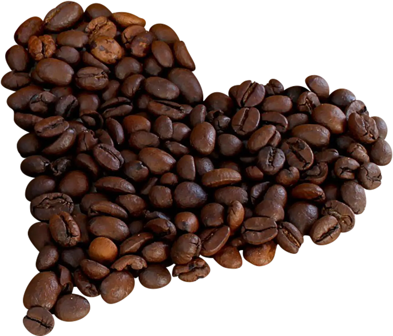 Heart-Shaped Coffee Beans