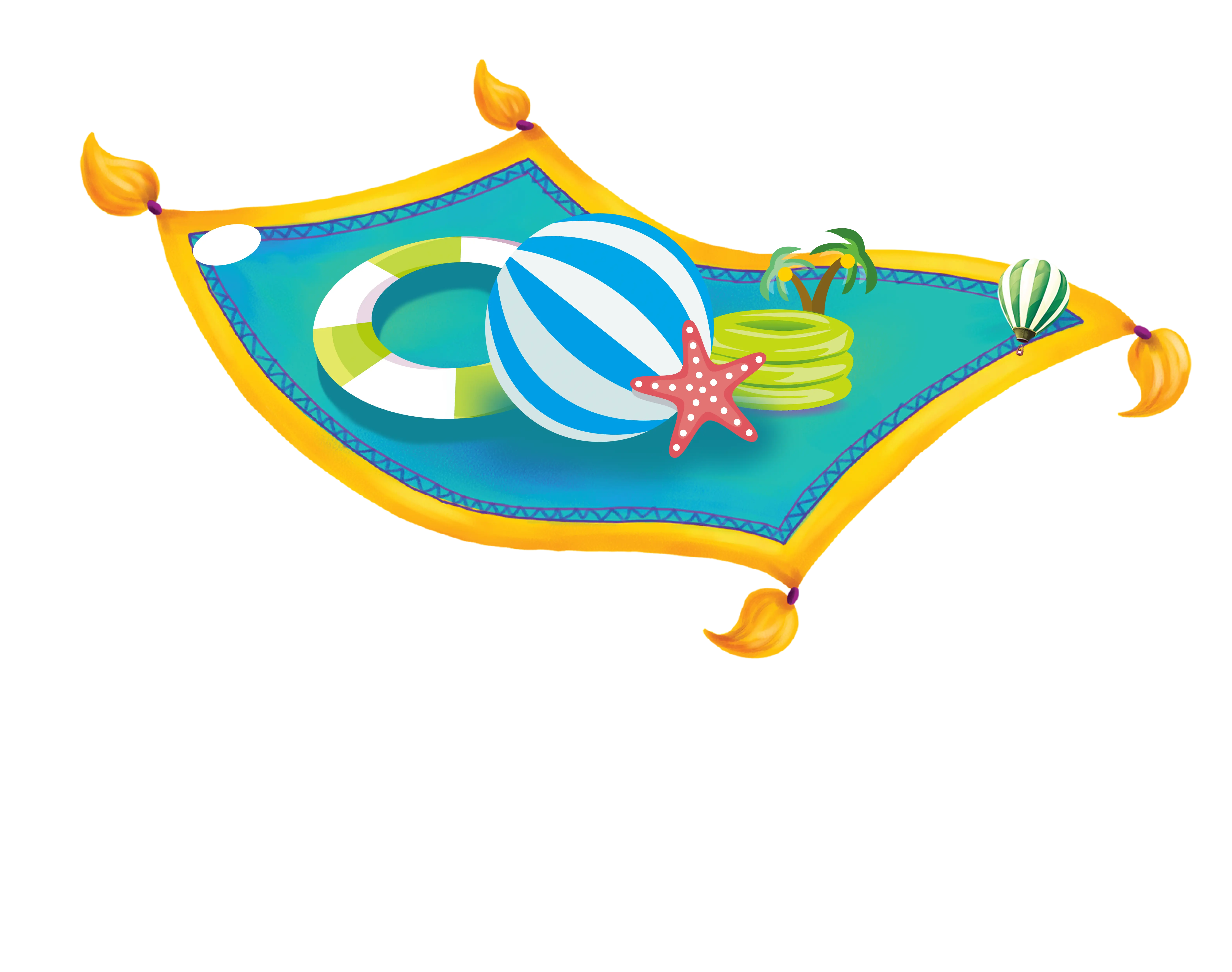 Beach Ball on a Towel