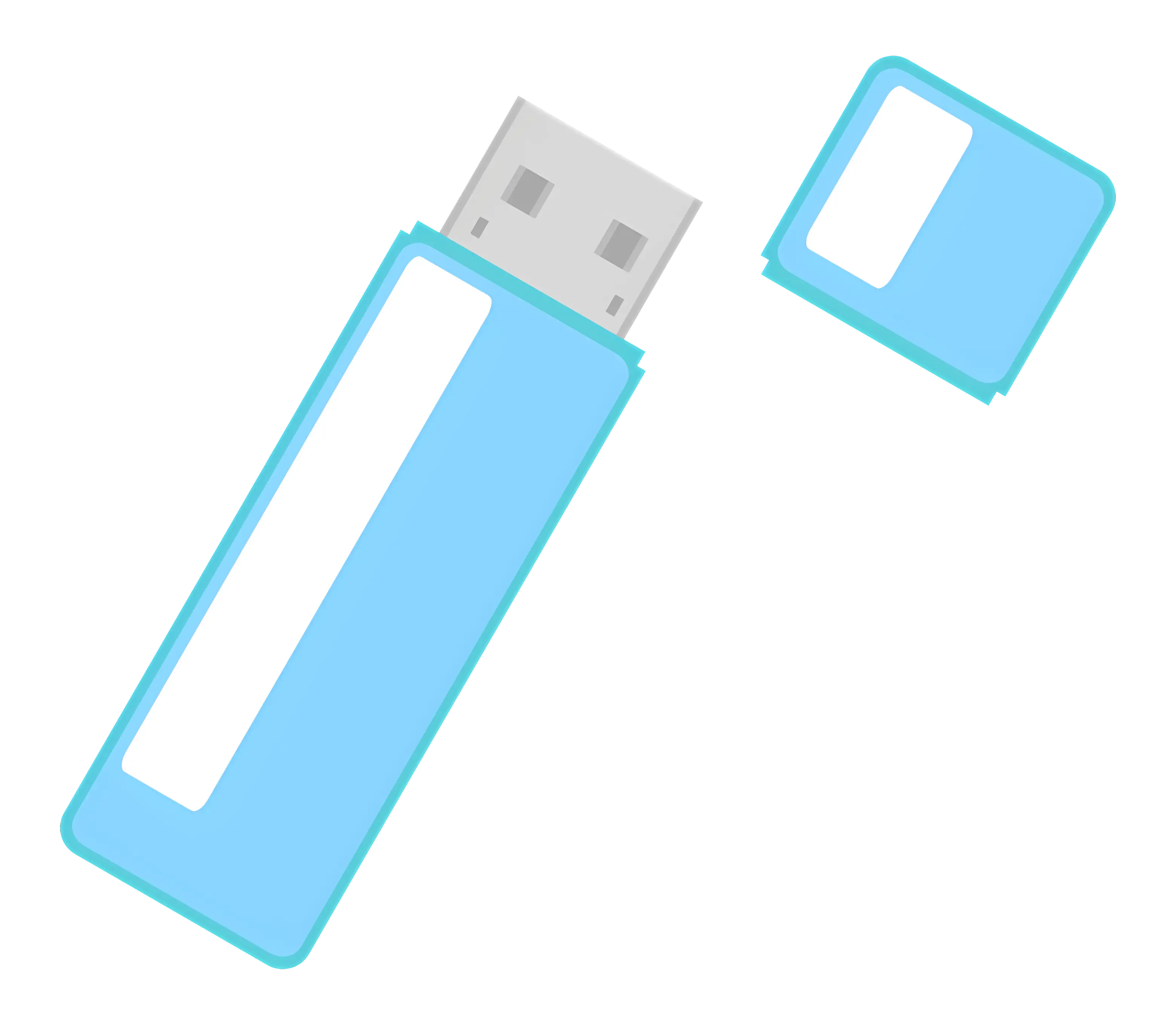 Blue USB Drive