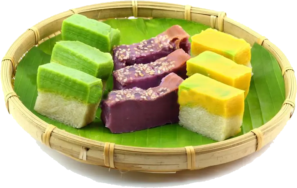 Colorful Layered Cakes on a Plate