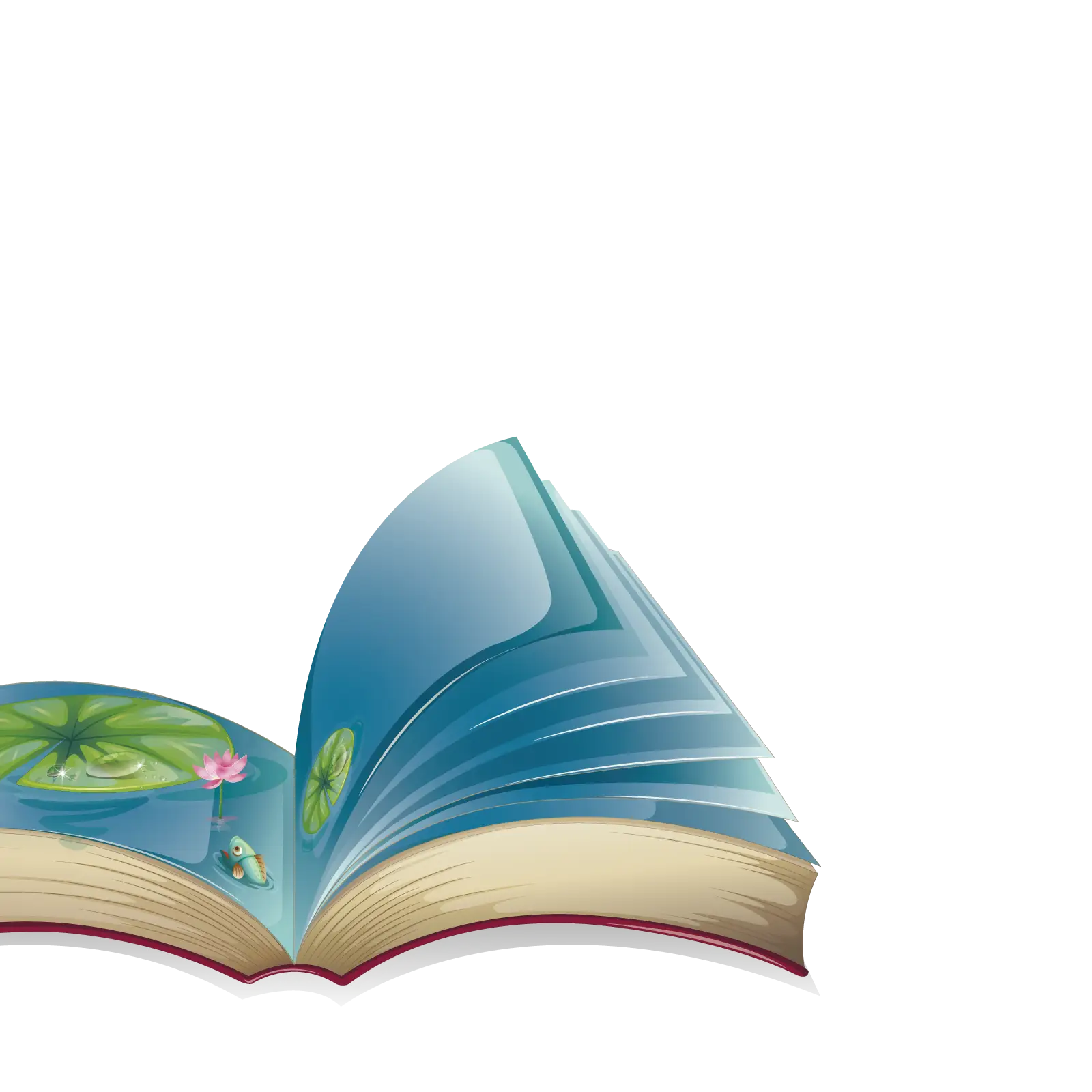 Open Book Illustration