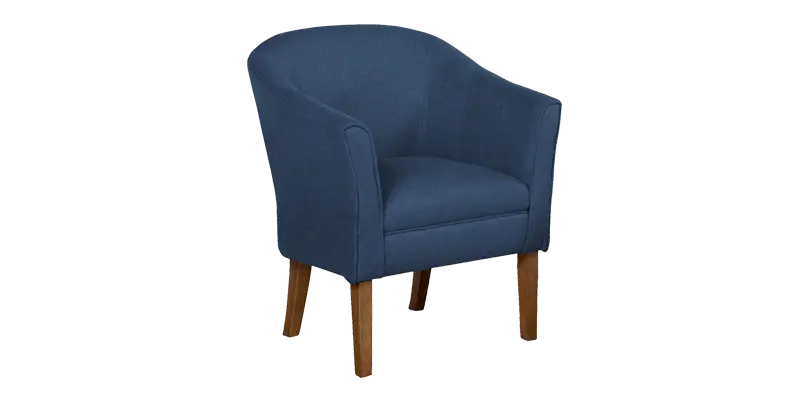 Blue Upholstered Armchair for Modern Interiors