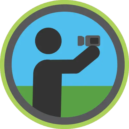 Person Icon with Camera