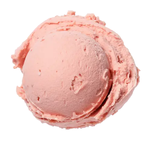 Pink Ice Cream Scoop Dessert