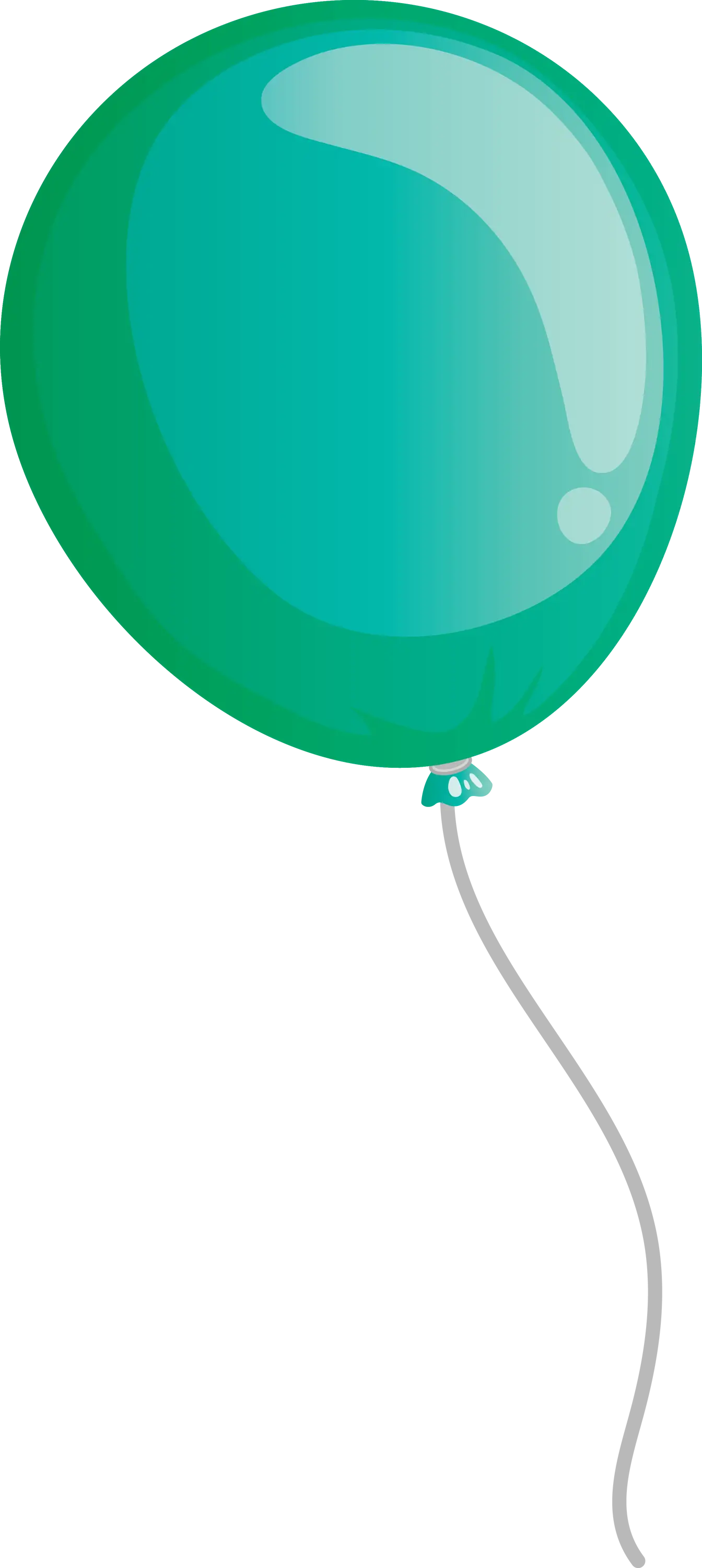 Dark Green Balloon Design