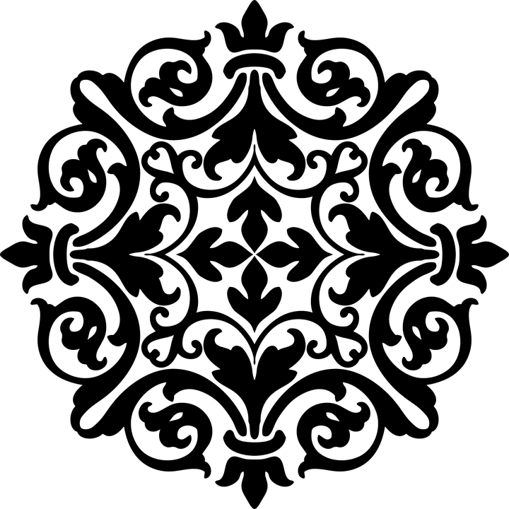 Intricate Black Decorative Pattern Design