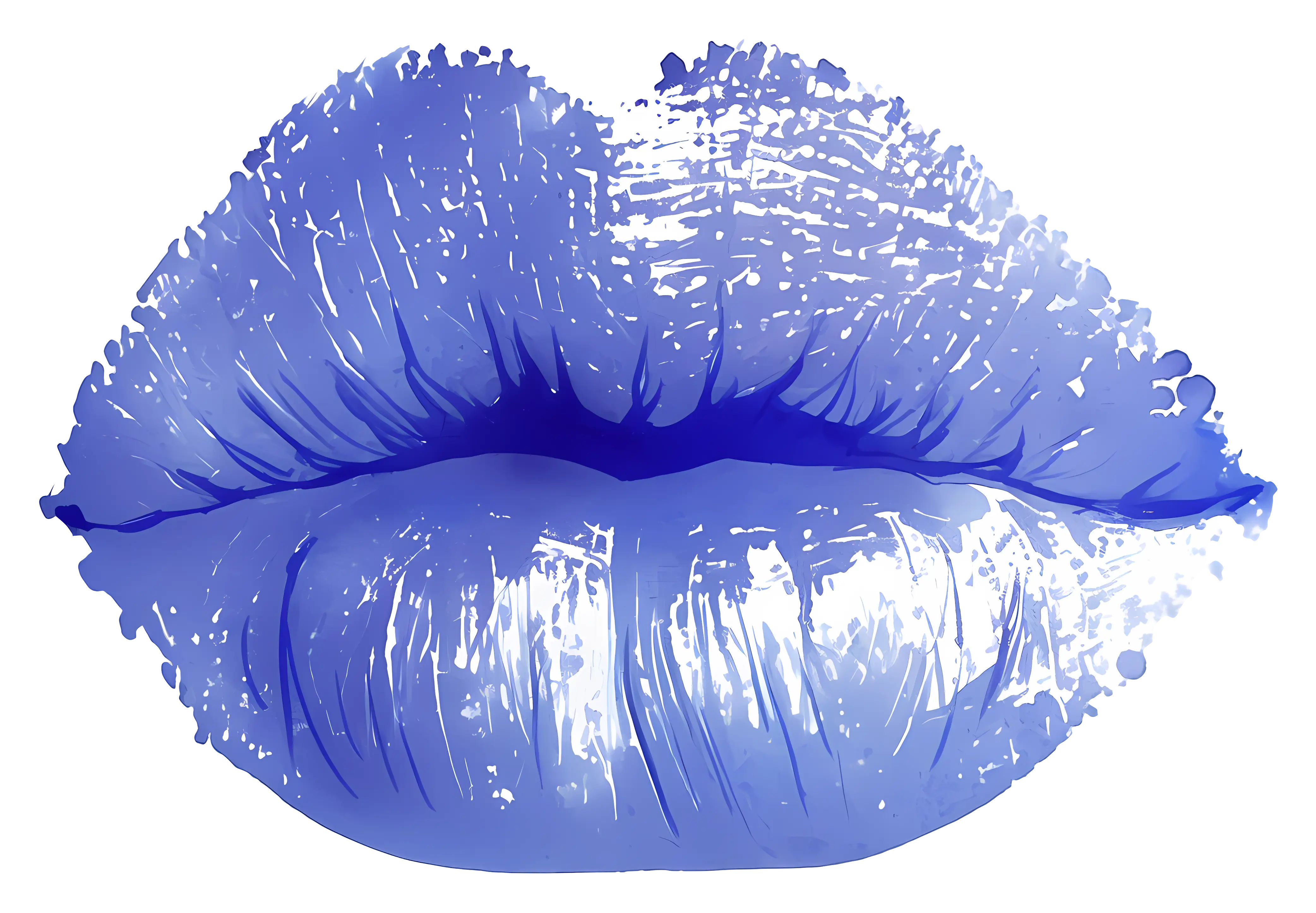 Artistic Blue Lips