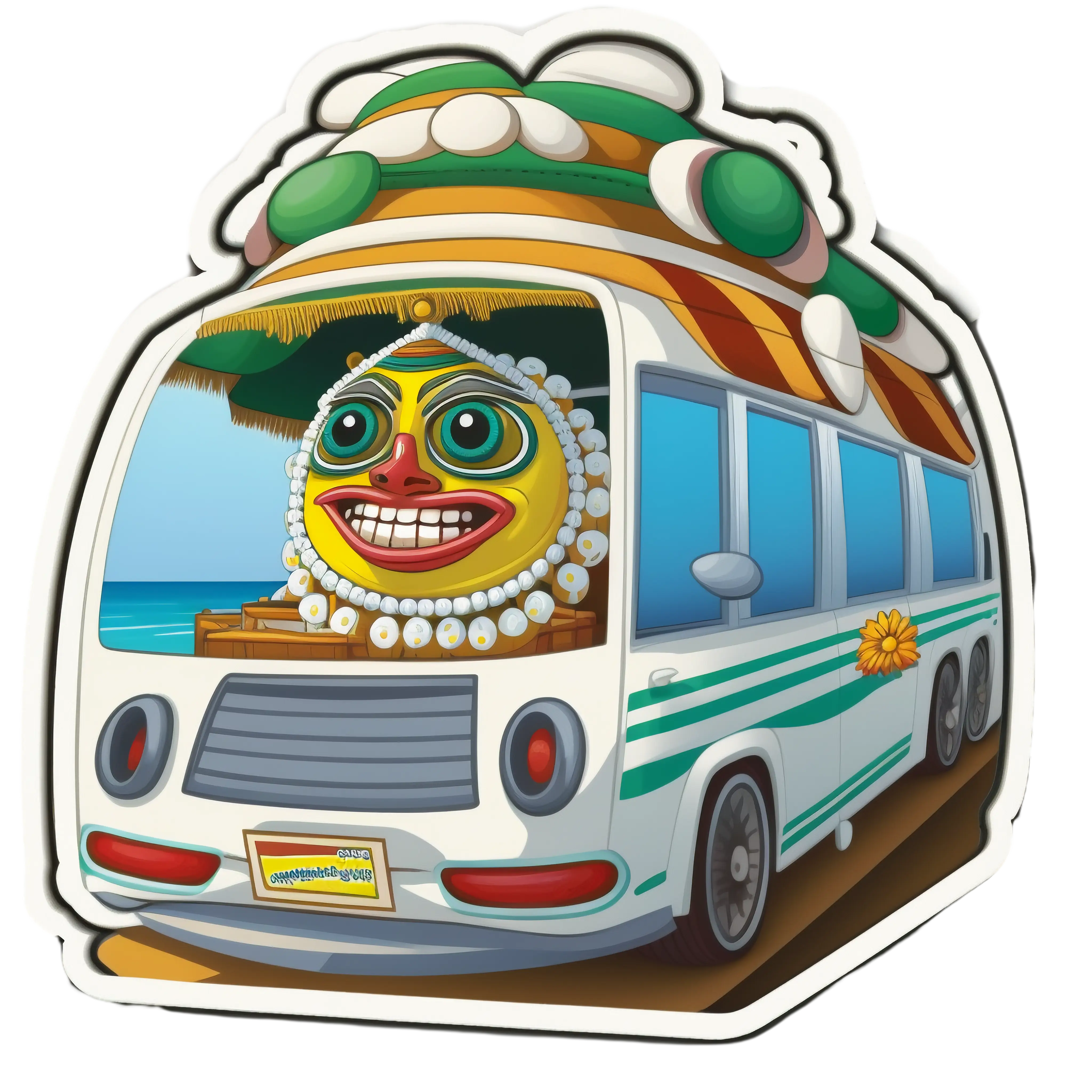 Decorated Cartoon Bus