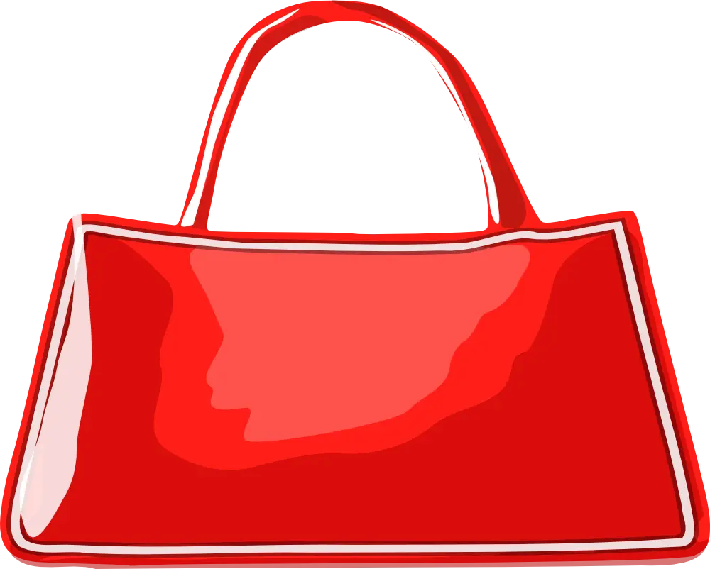 Glossy Red Handbag