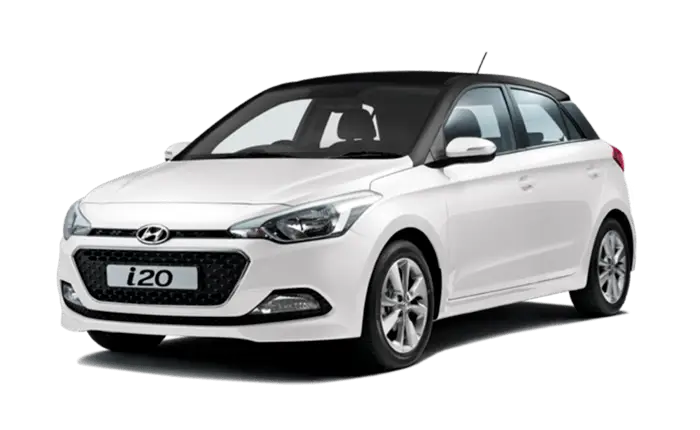 White Hyundai i20 Hatchback Car