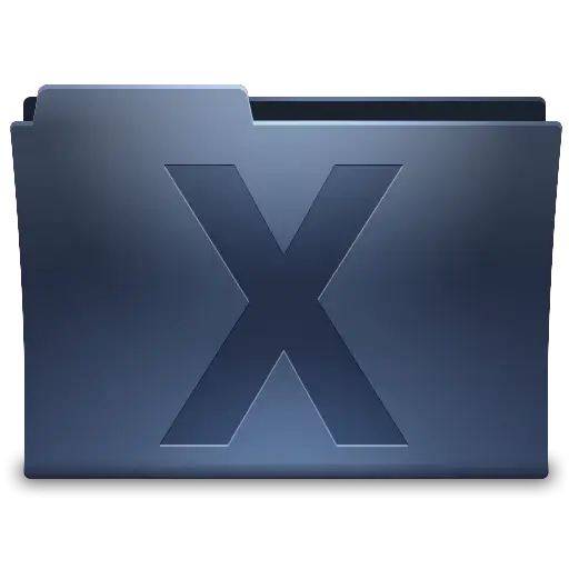 Blue File Folder Icon Design