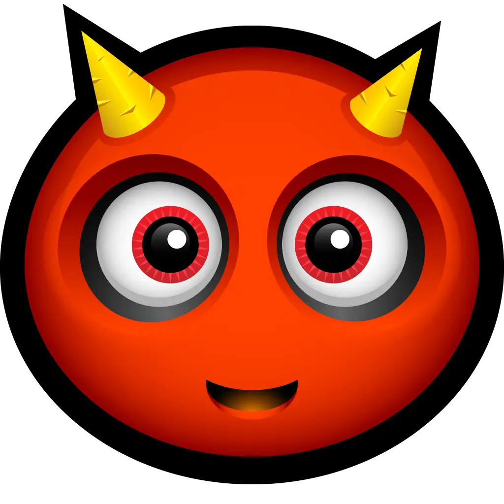 Devil Emoji with Horns