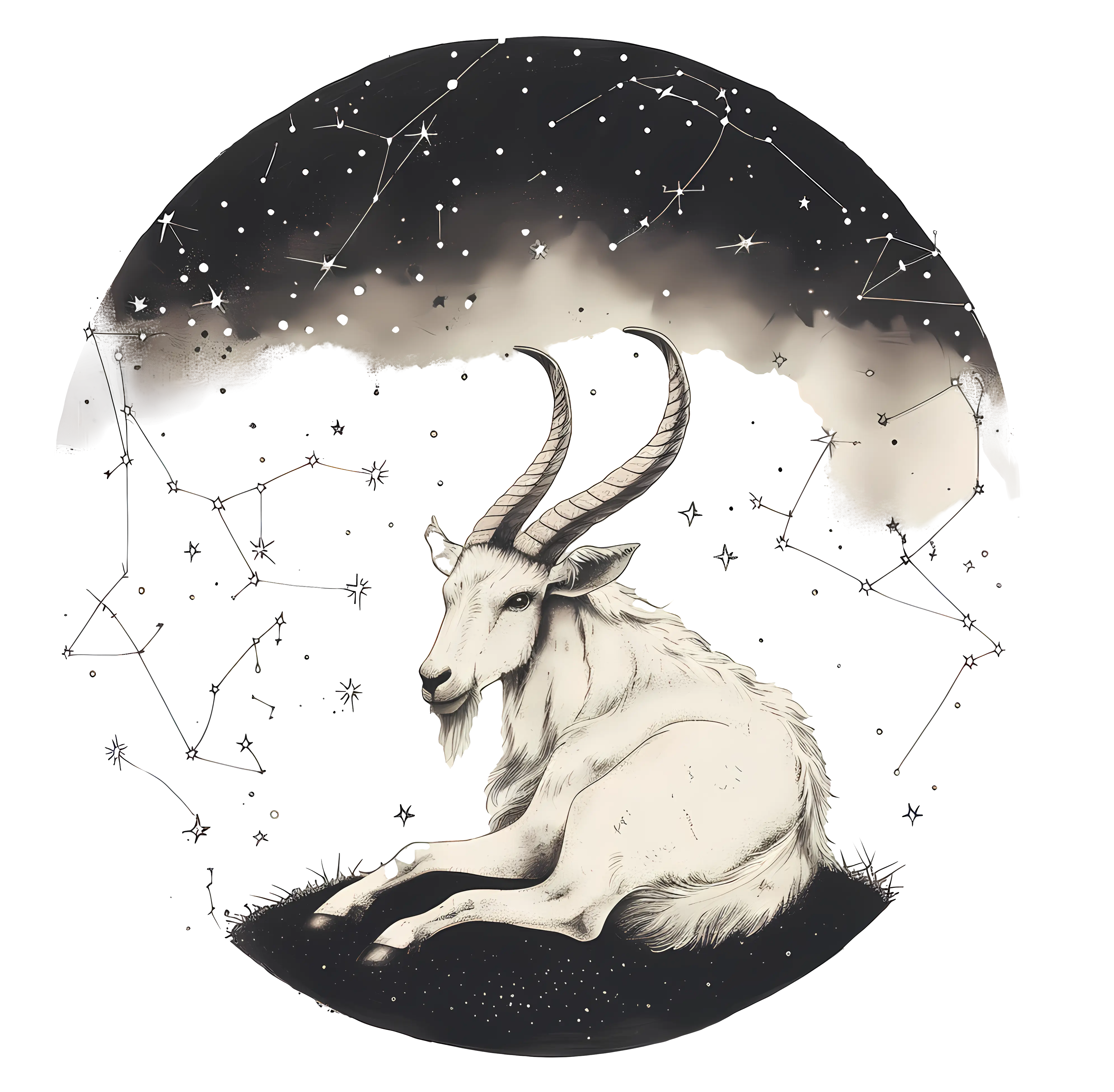 Goat with Constellations