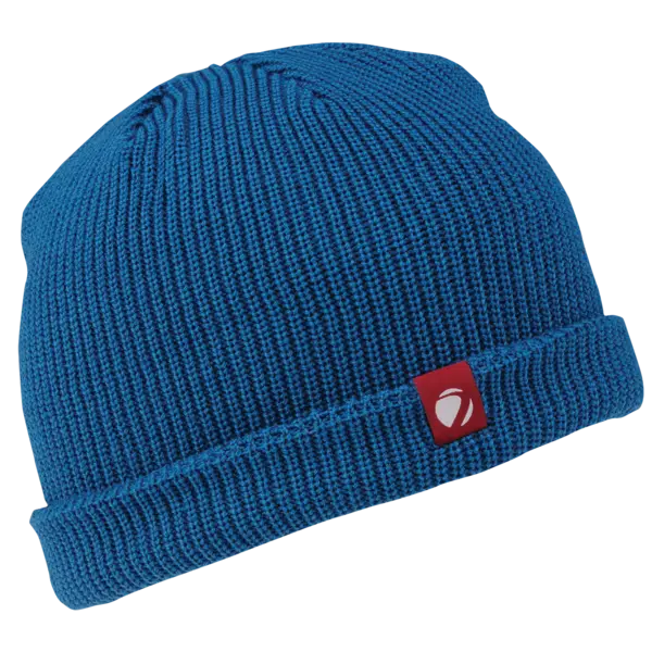 Blue Knit Beanie Hat