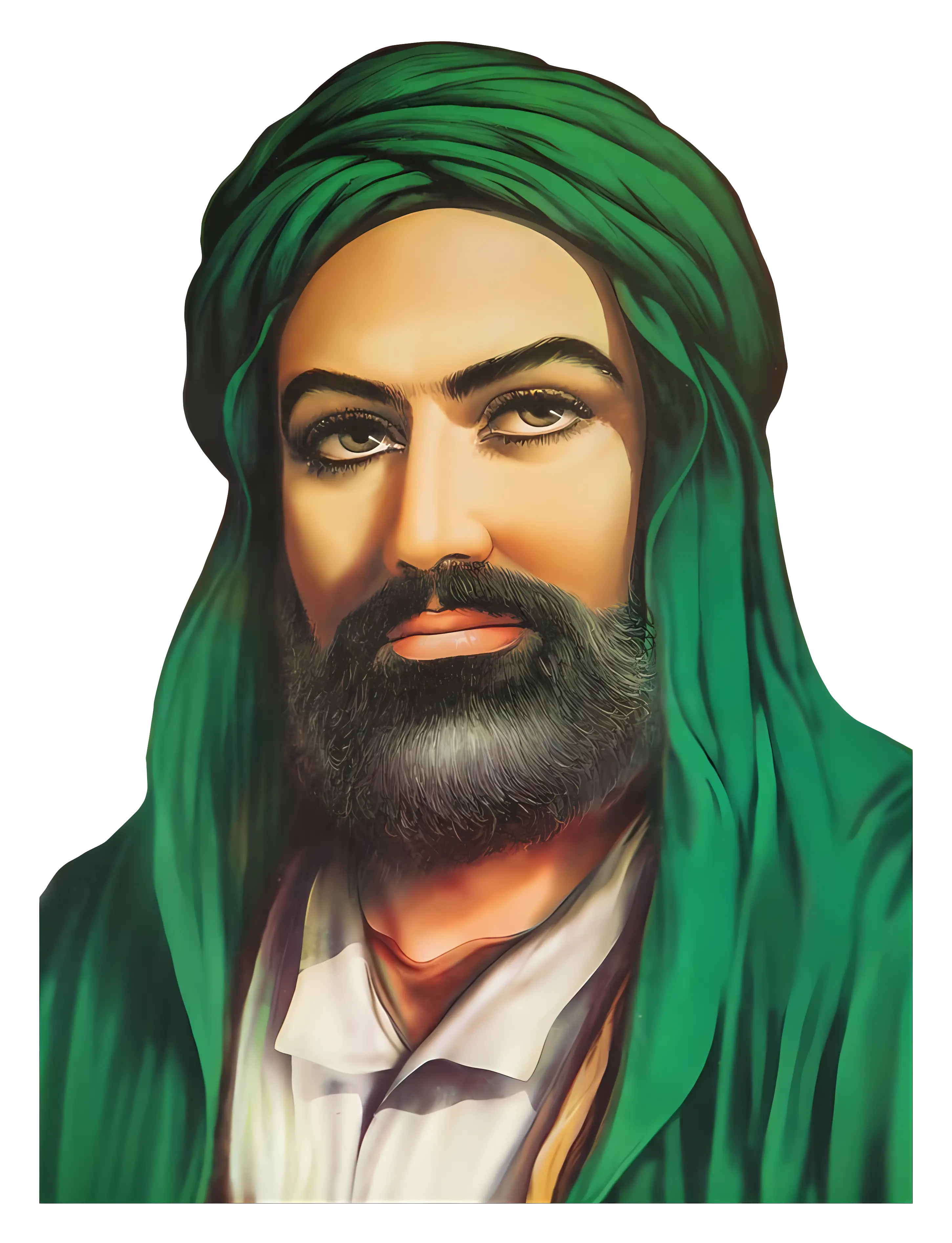 Man in Green Robe Illustration