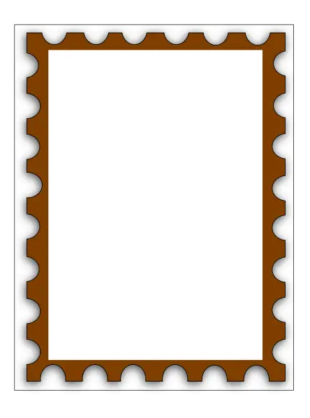 Blank Stamp Frame Template