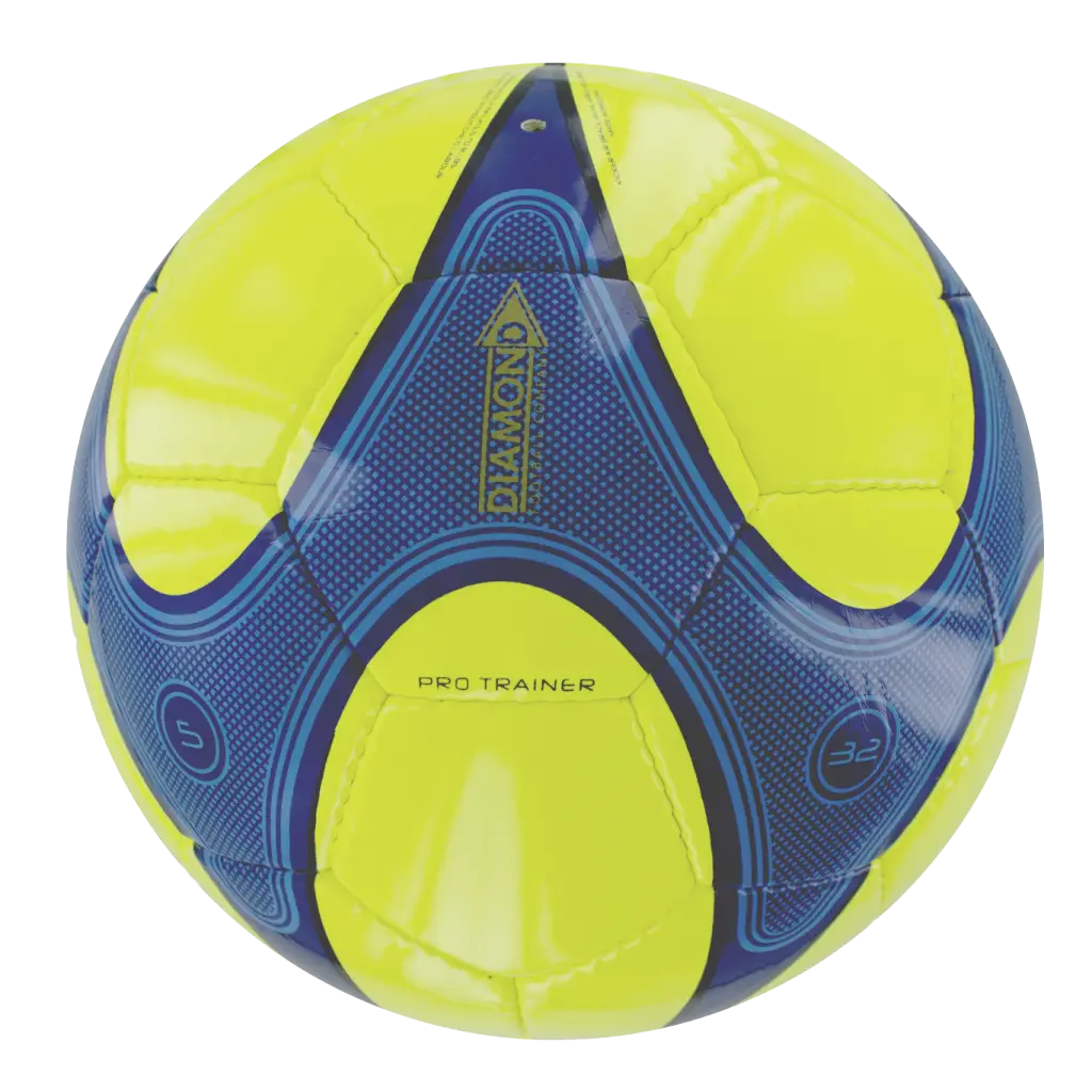 Yellow and Blue Soccer Ball for Outdoor Games