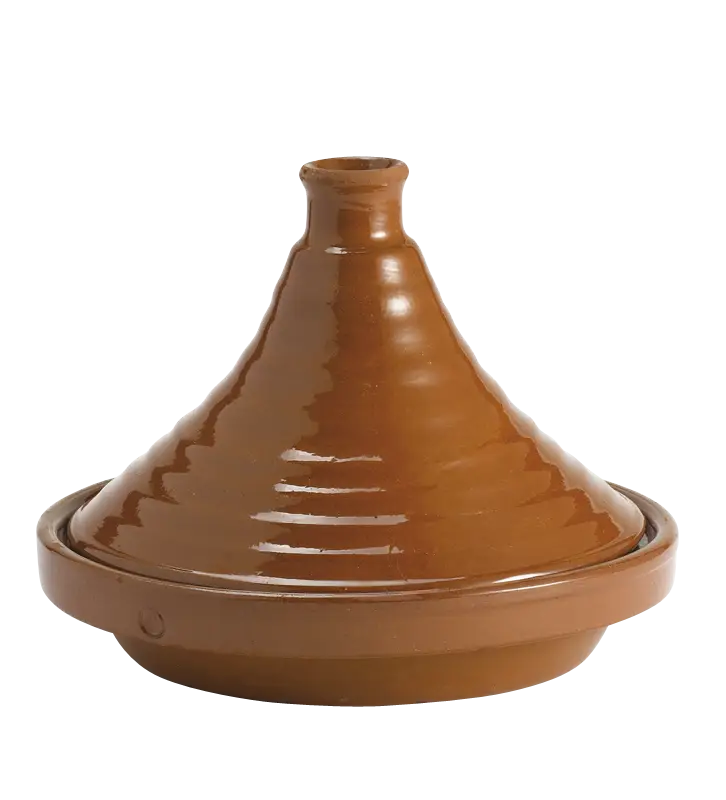 Brown Ceramic Tagine Pot for Cooking