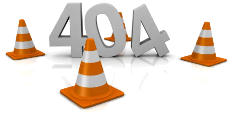 404 Error with Traffic Cones