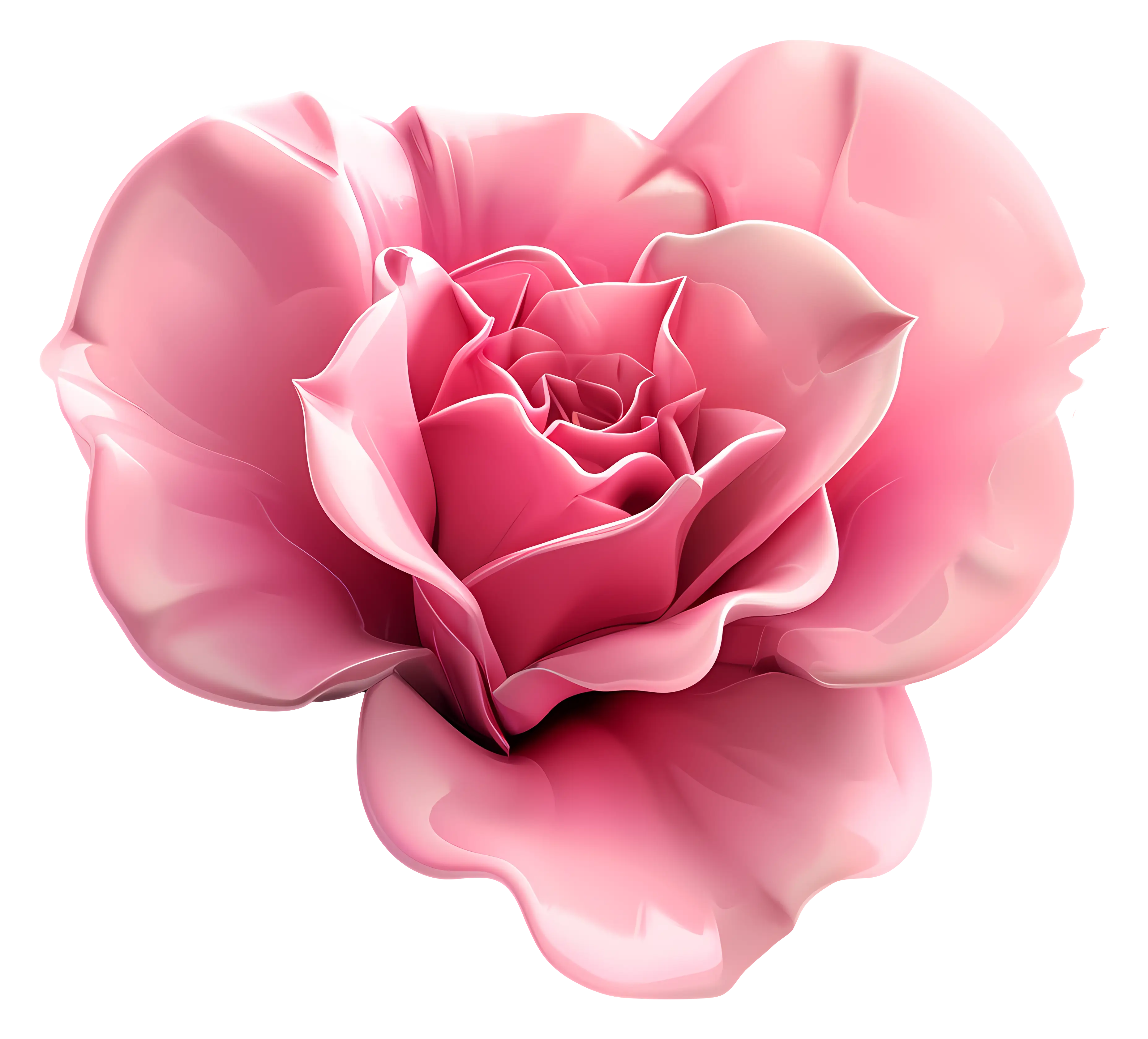 Pink Rose Flower Bloom Illustration