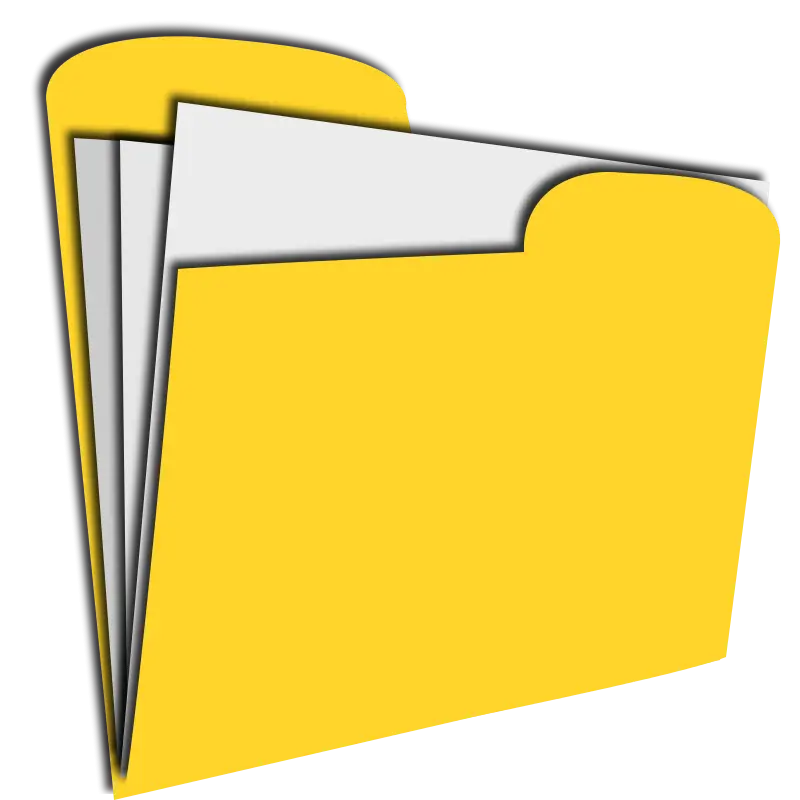 Yellow Folder for Office Documents