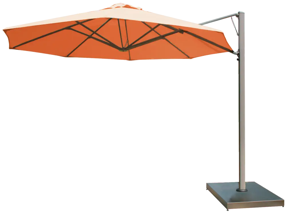 Vibrant Orange Outdoor Umbrella