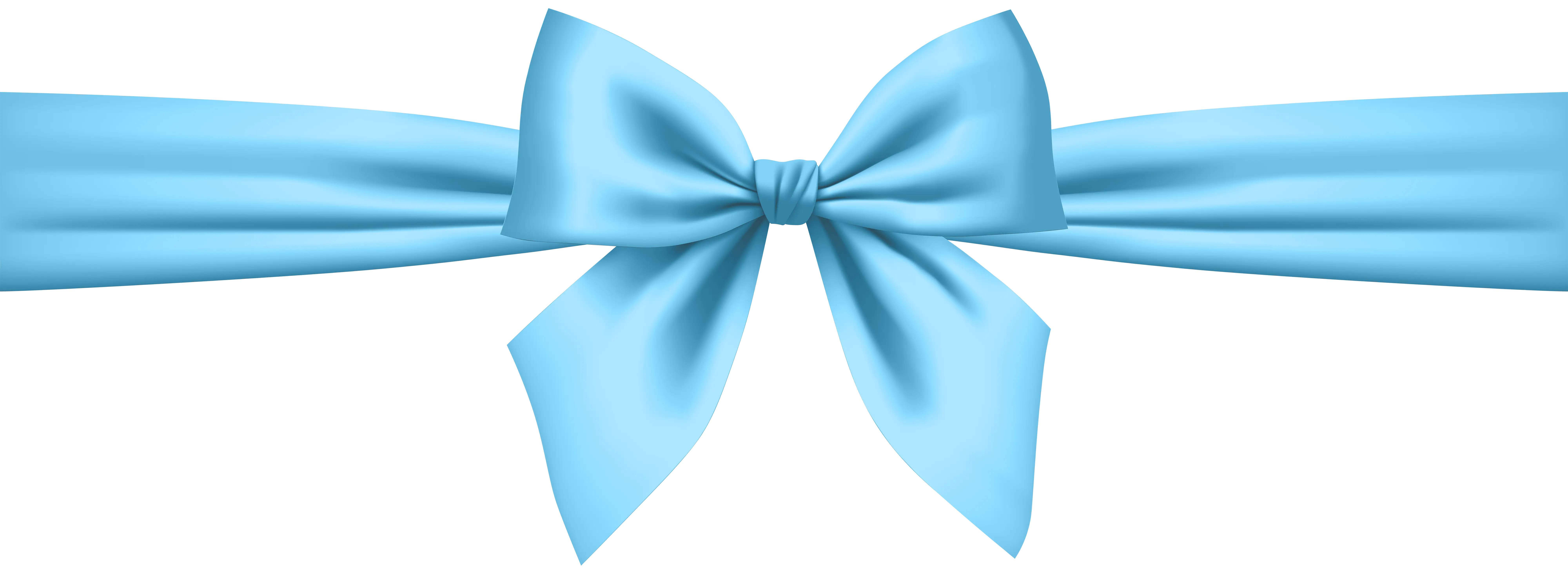 Blue Decorative Fabric Bow