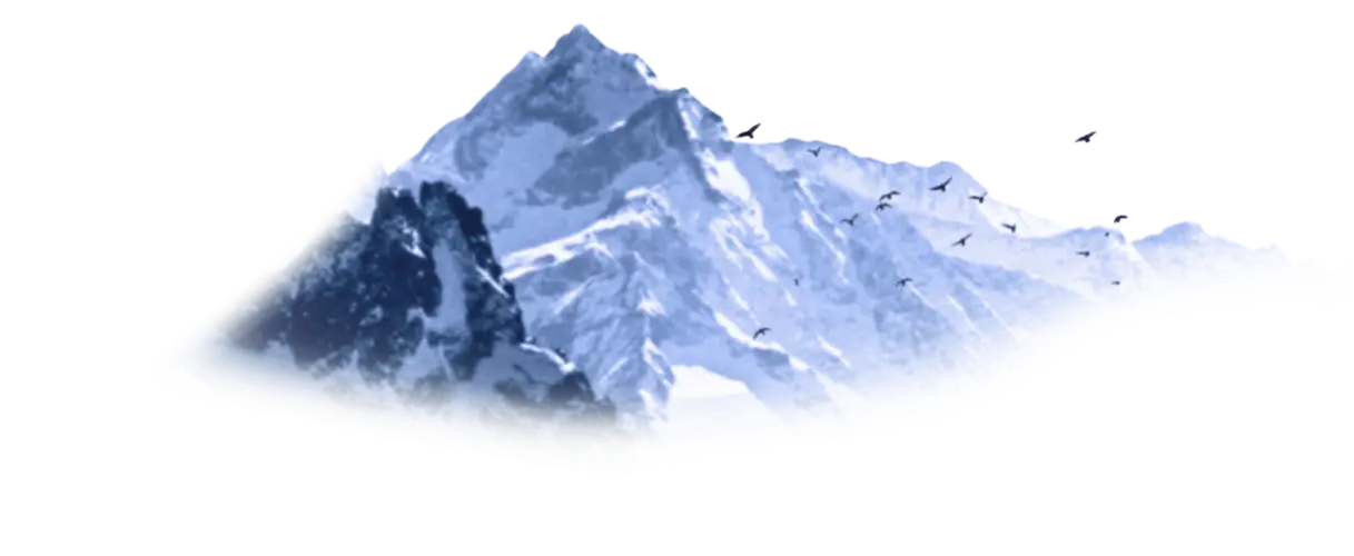 Majestic Snowy Mountain Illustration