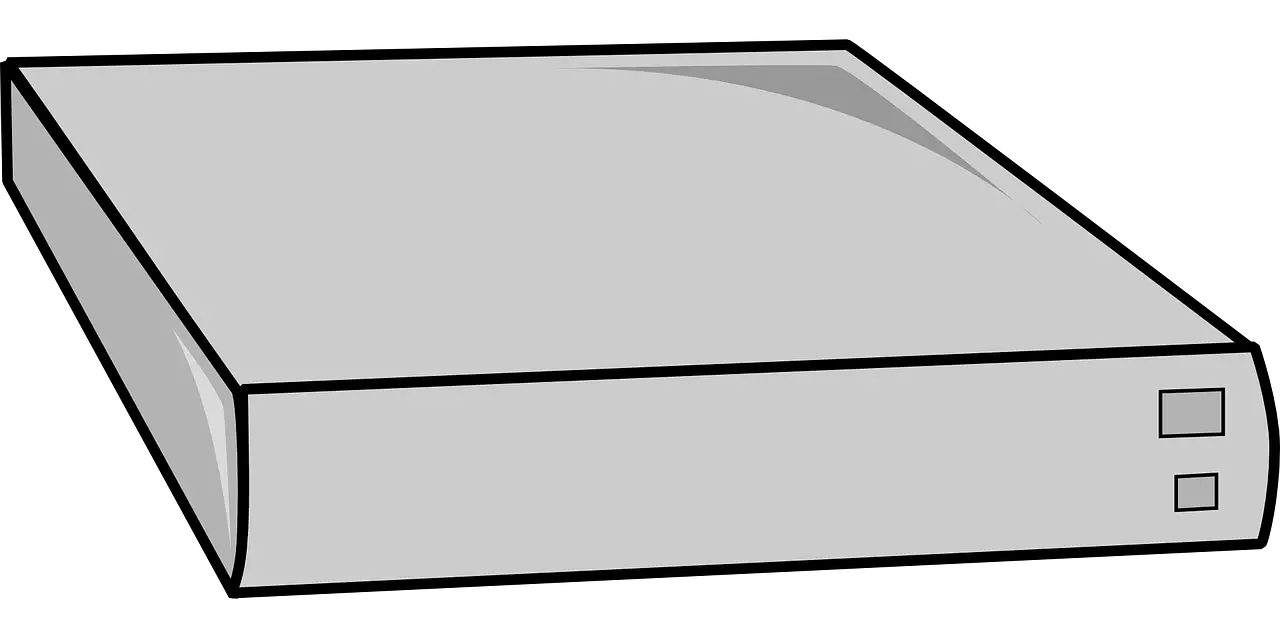 Gray External Hard Drive for Data Storage