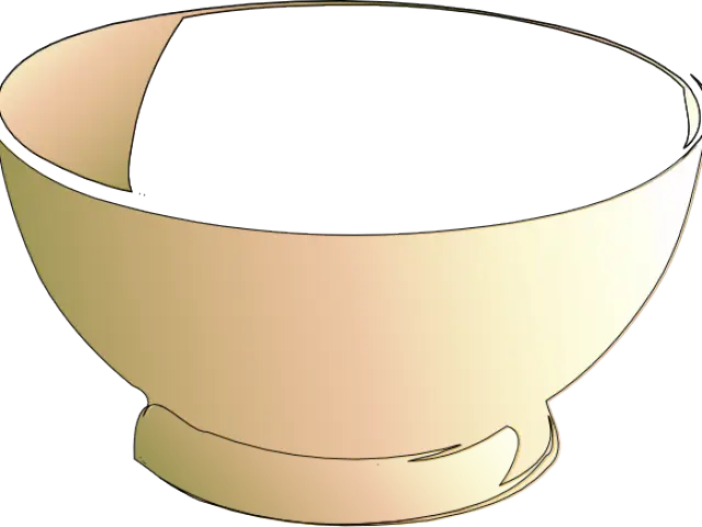 Simple Golden Bowl Illustration