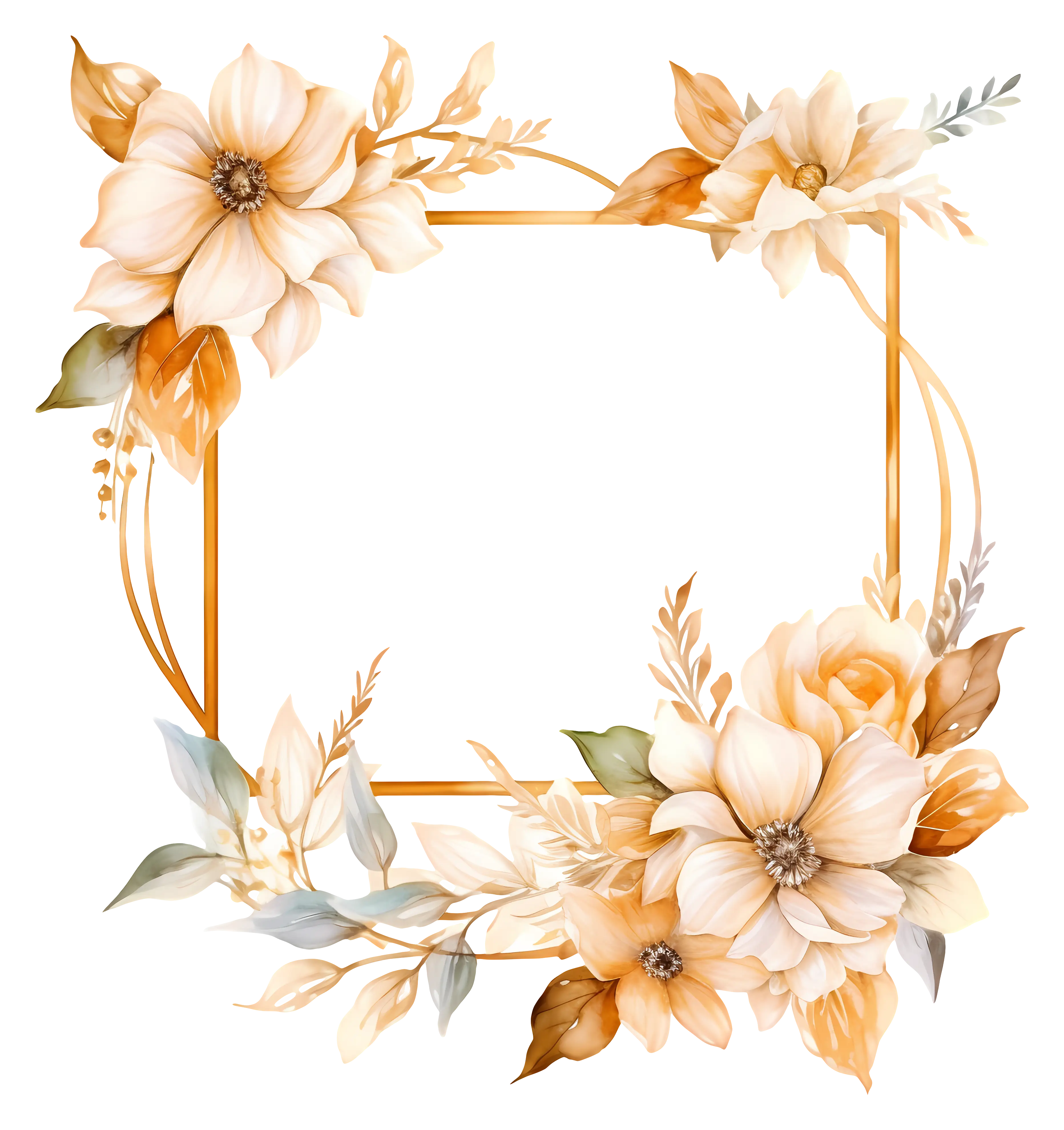 Elegant Floral Frame Design
