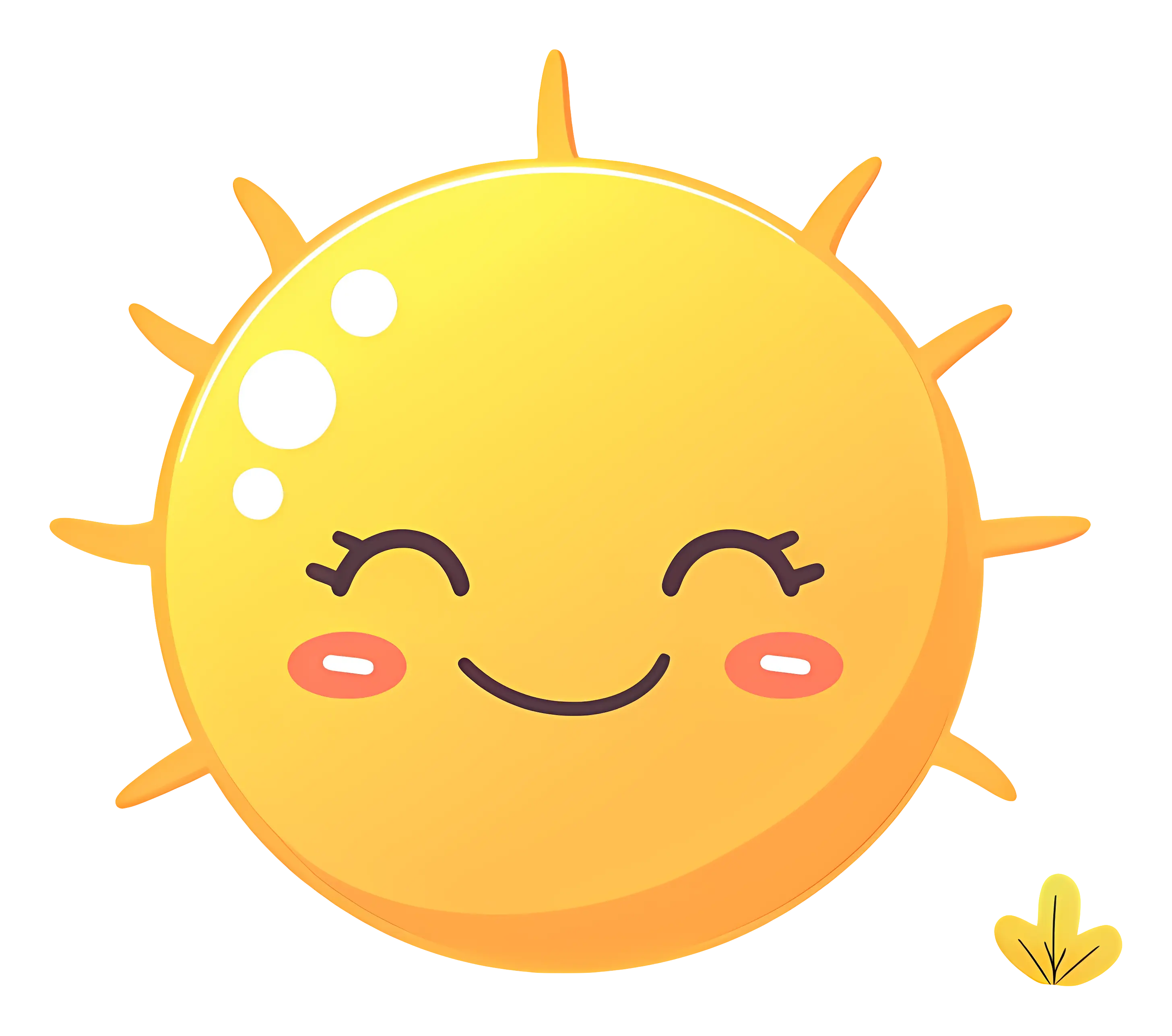 Cute Smiling Sun Cartoon