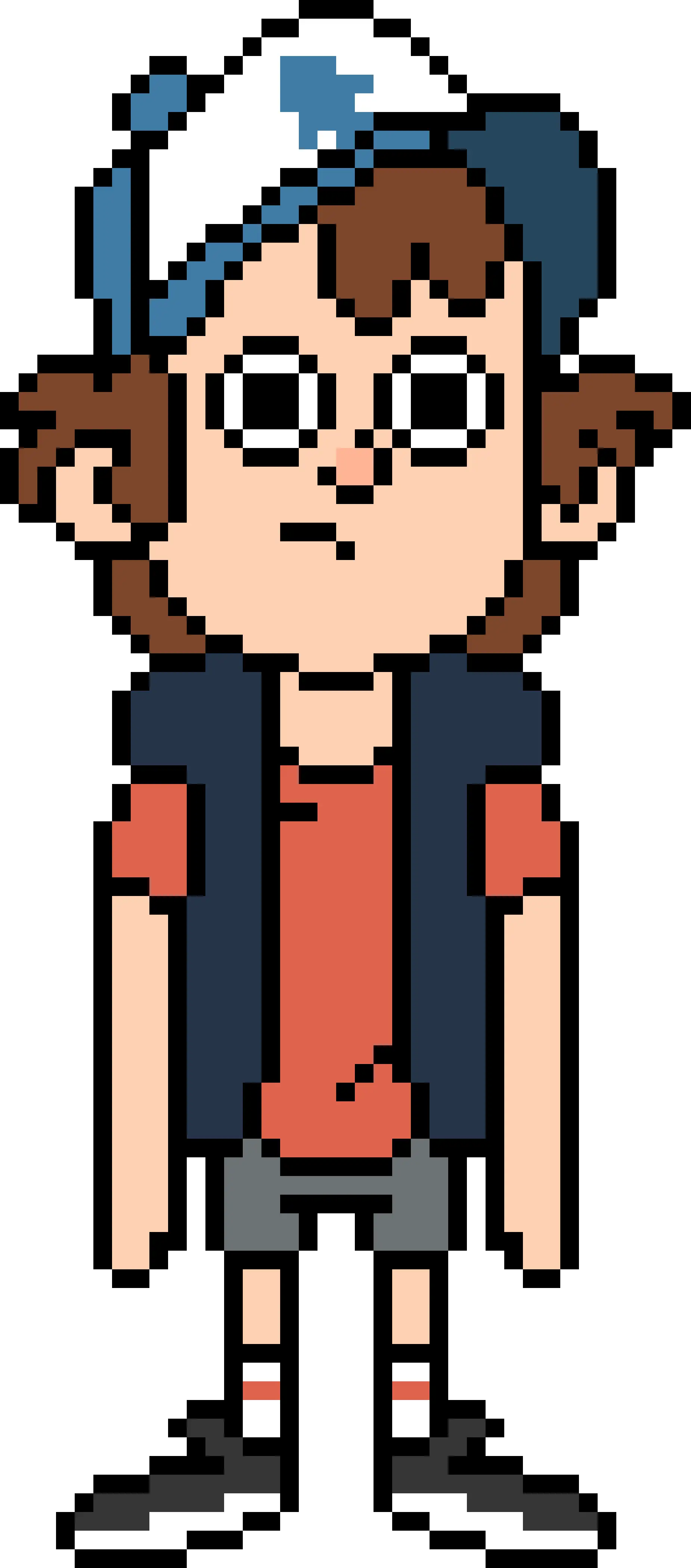 Pixel Art Cartoon Character