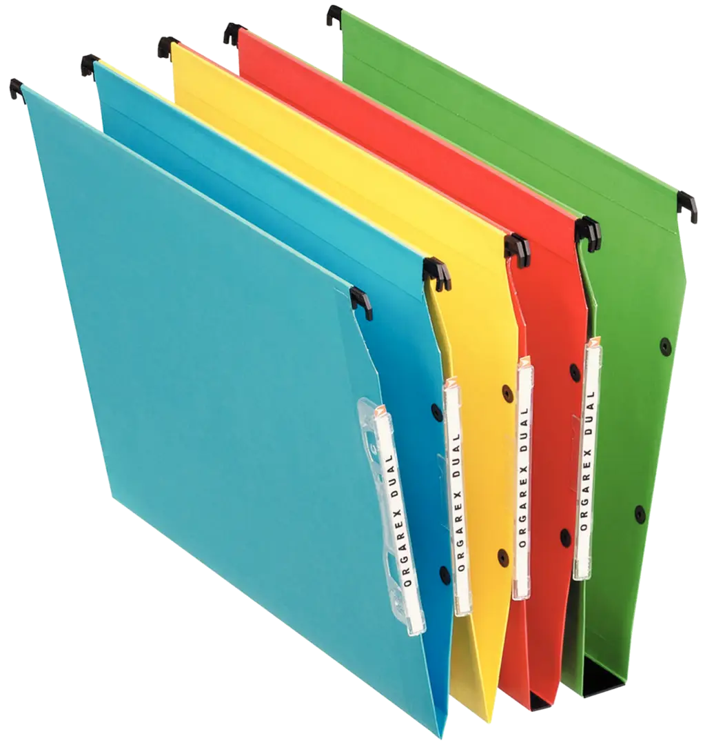 Colorful Hanging Folders for Office Organization