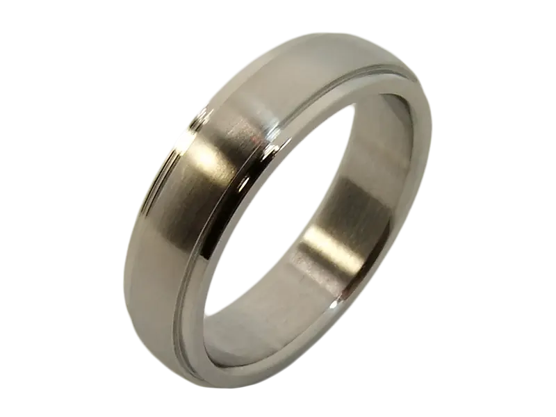 Silver Wedding Ring Symbolizing Love and Commitment