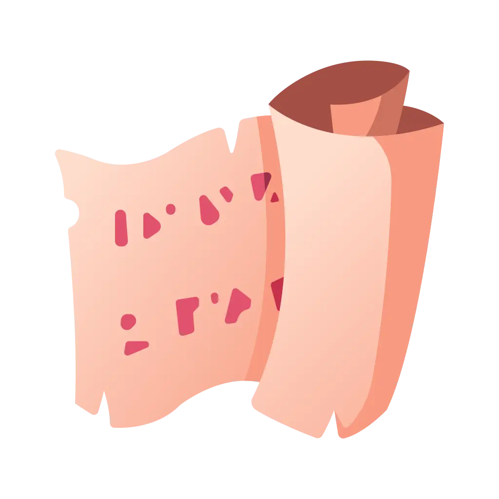 Ancient Scroll with Writing