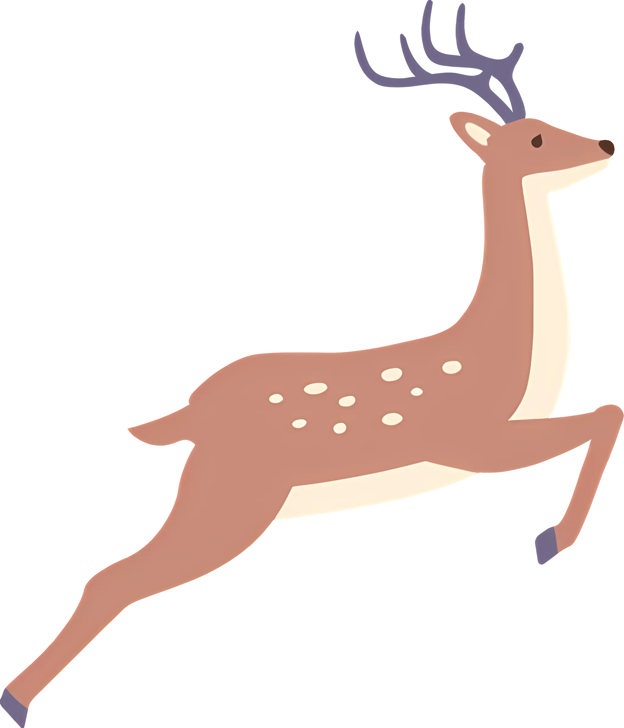 Leaping Deer Illustration