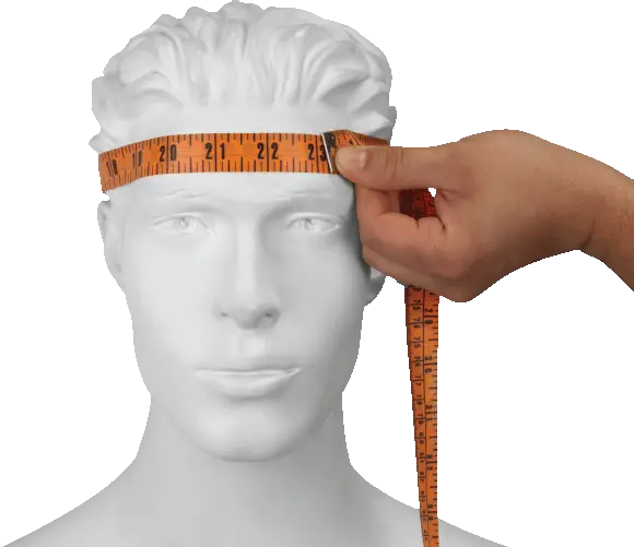 Head Measurement with Tape Measure