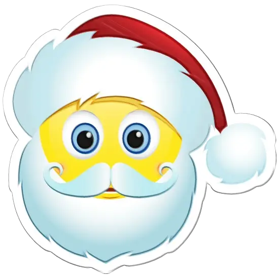 Santa Emoji with Hat