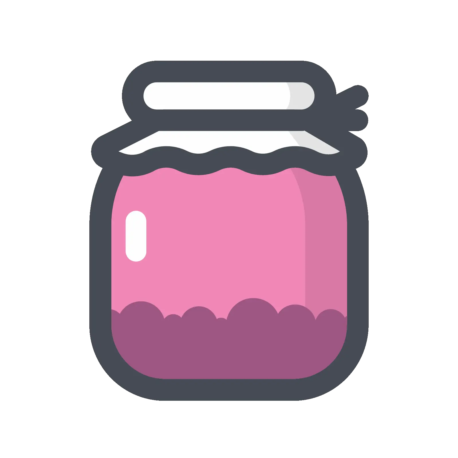 Pink Jar with Lid