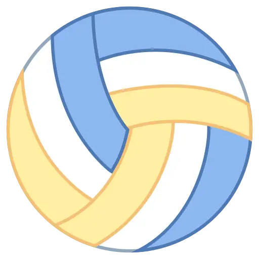 Colorful Volleyball Illustration