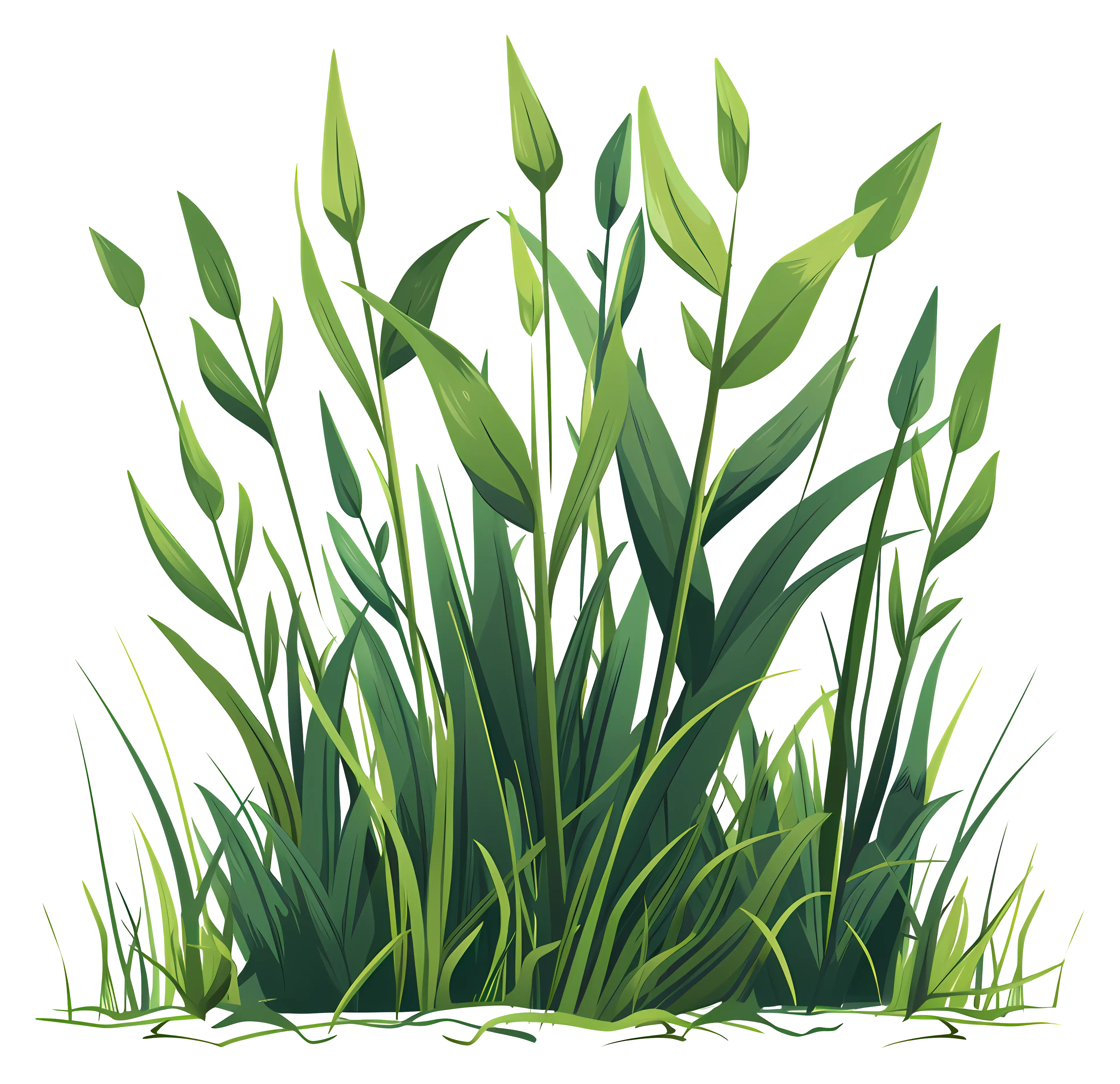 Green Grass Illustration for Nature Themes