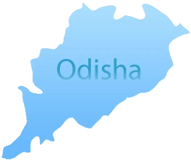 Blue Map of Odisha