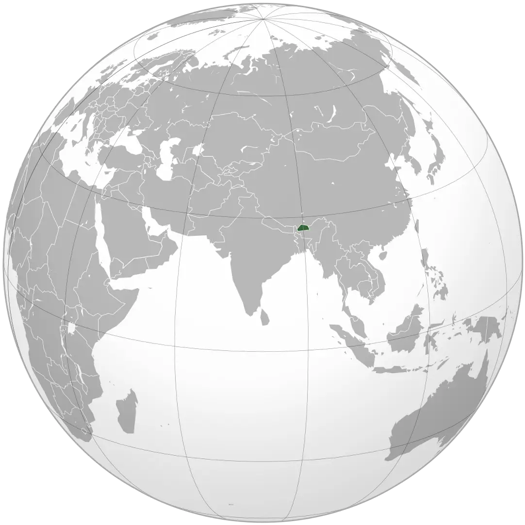 World Map Highlighting a Country
