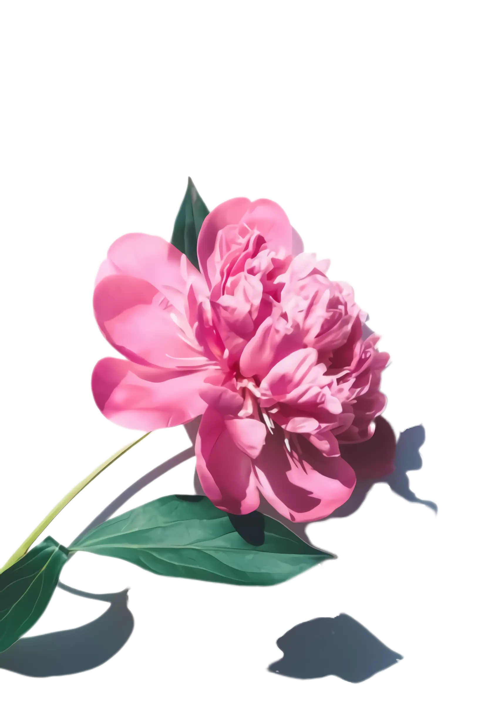 Pink Flower on Transparent Background