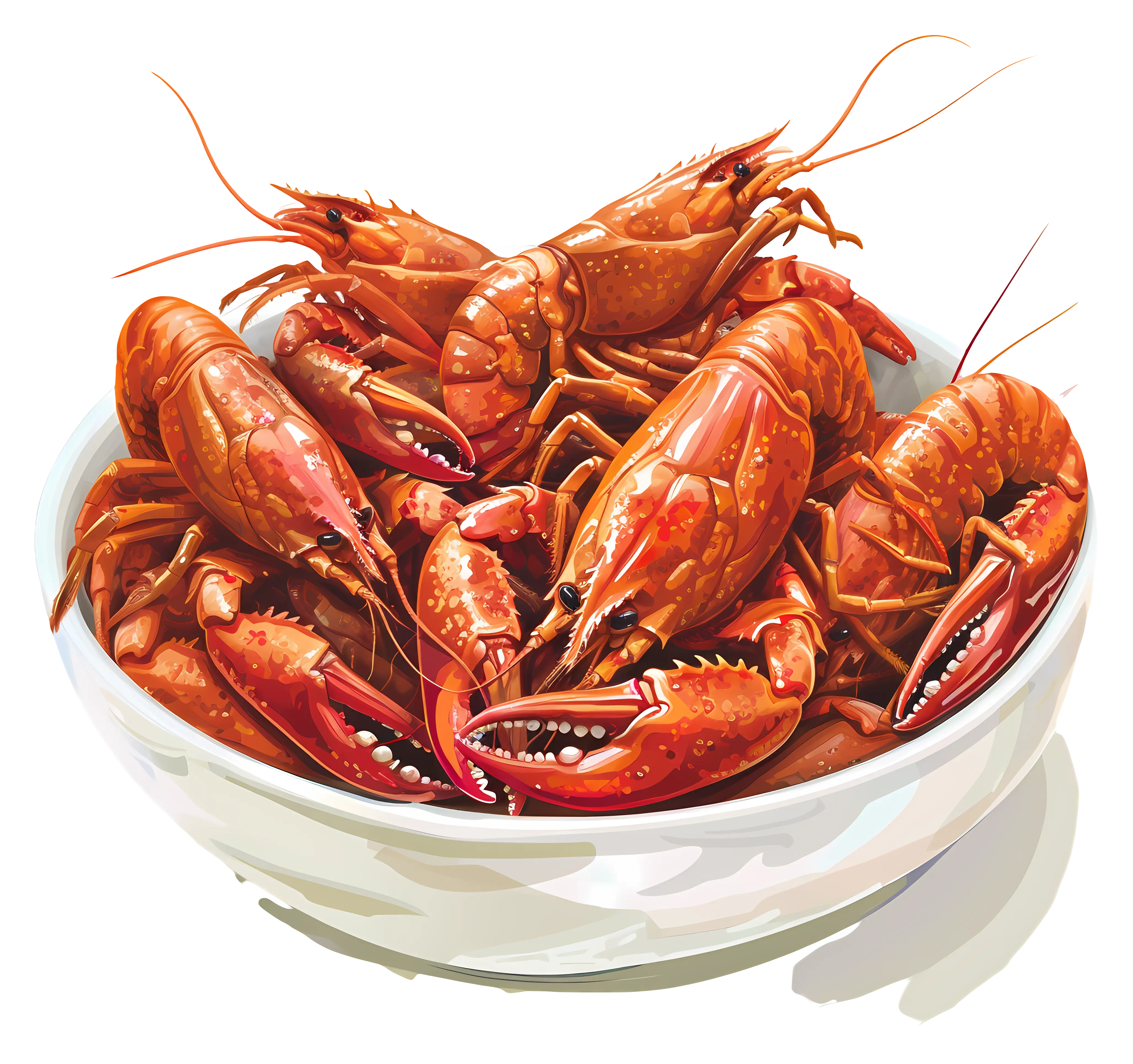 Bowl Full of Fresh Lobsters