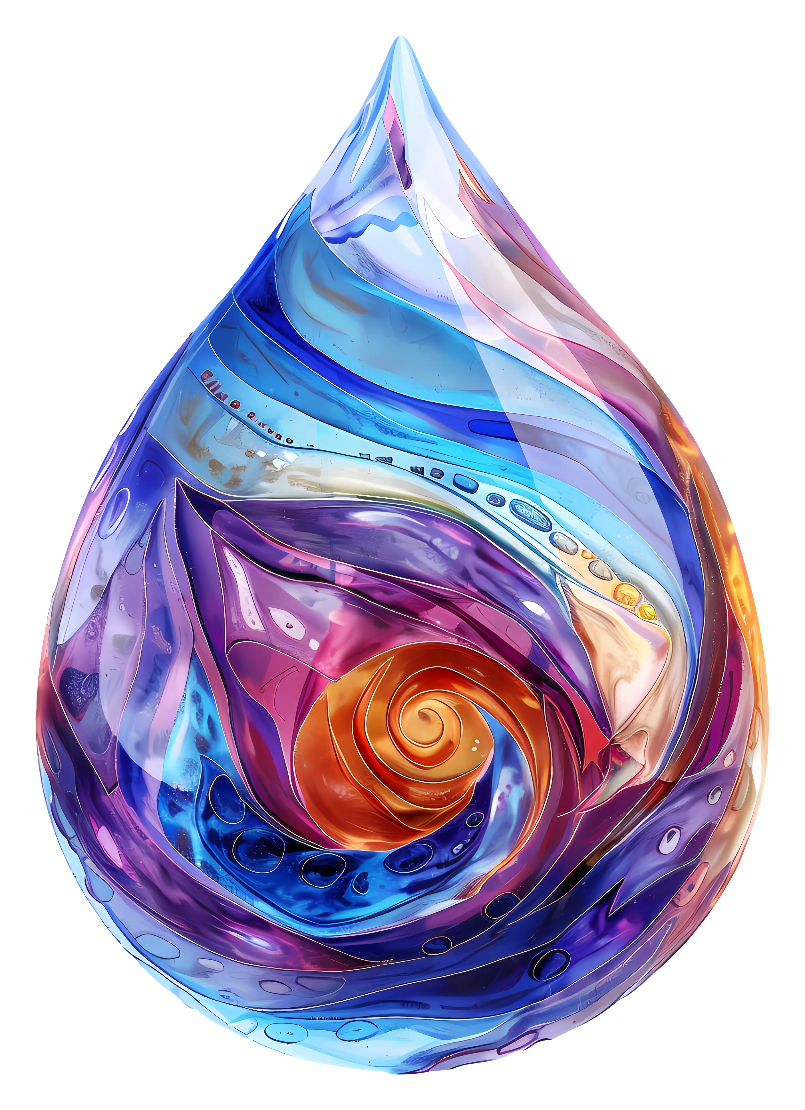 Colorful Abstract Drop