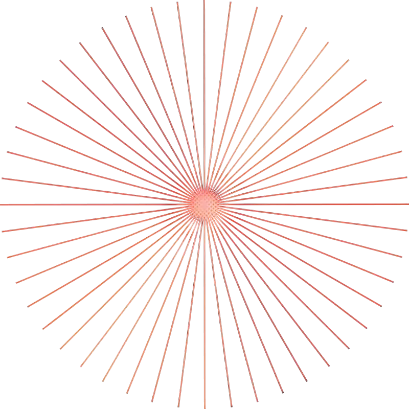 Colorful Radial Starburst Pattern Design