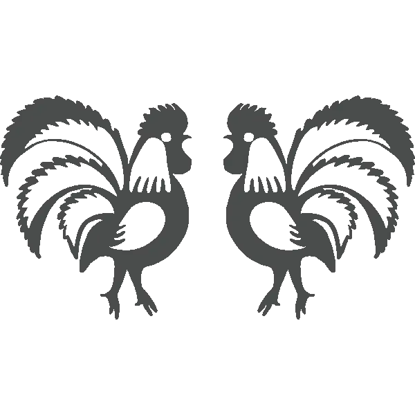Rooster Silhouette Illustration