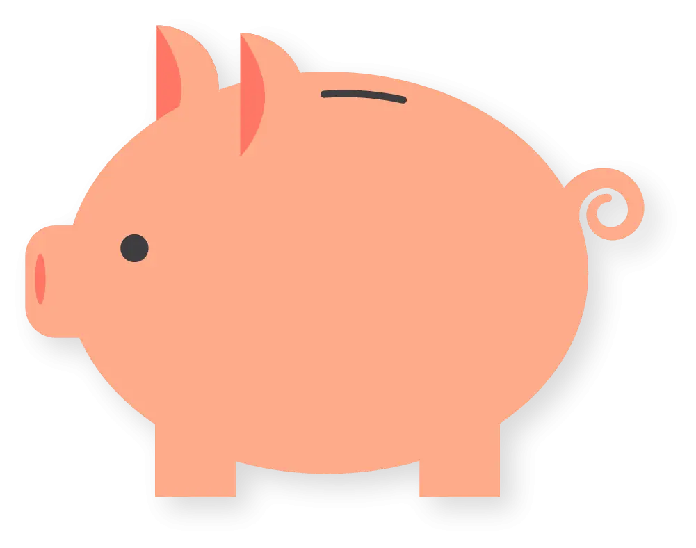 Pink Piggy Bank for Savings